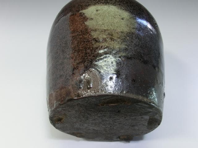 壷■古いお歯黒壷 江戸期 越前焼 古越前 鉄漿壷 水差し 水注 時代物 骨董品■