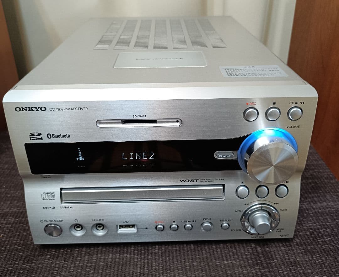 ONKYO NFR-7 CD/SD/USB ブルートゥス レシーバー 付属品一式