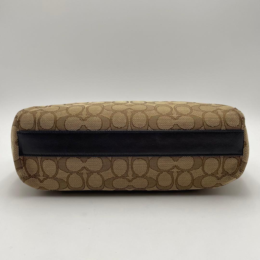 極美品✨保存袋付 コーチ 2way トート ショルダーバッグ キャンバス×レザー