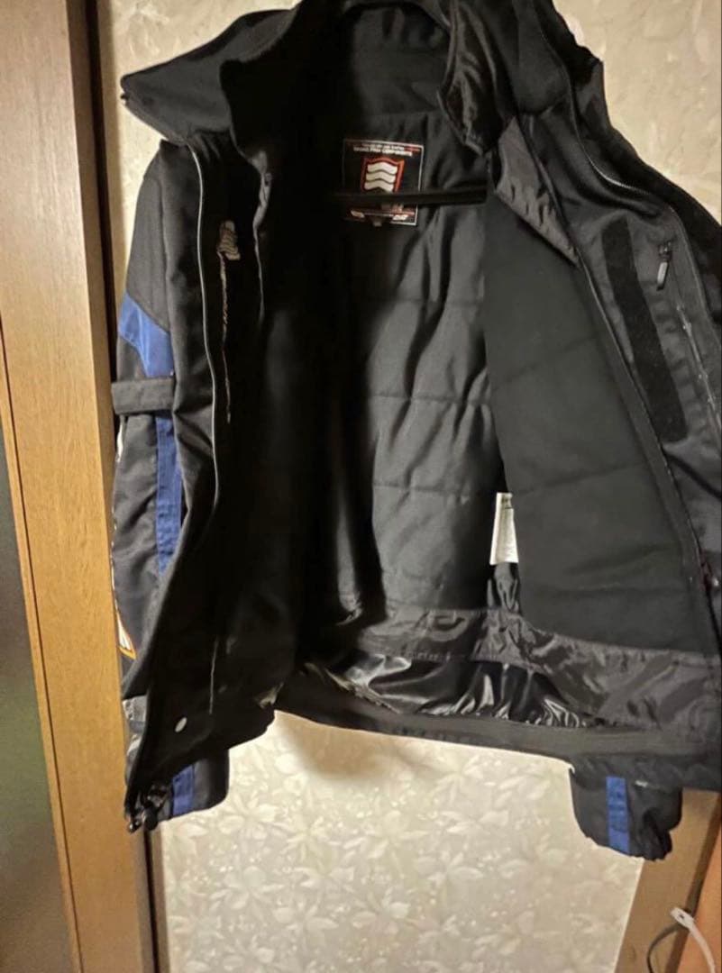 バイク用ジャケット 黒と青のコンビネーション　HYOD D3O