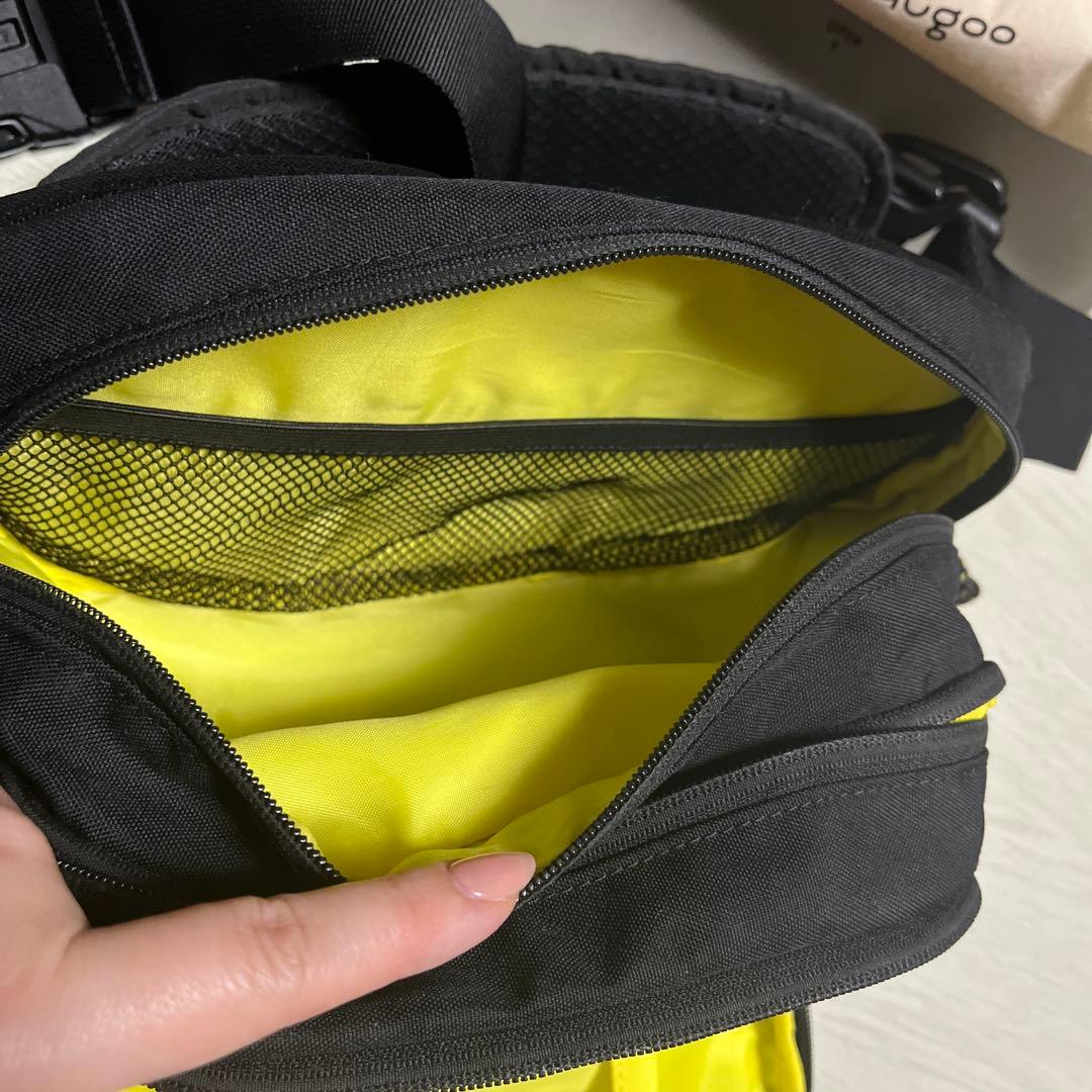 Hugoo ハグー ヒップシート ショルダーバッグ 抱っこ紐 ブラック