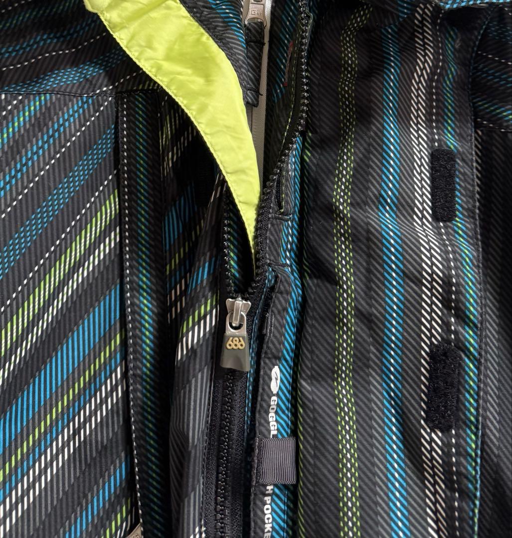 686 スノーボードウェア 上下 インナー&パスケース付