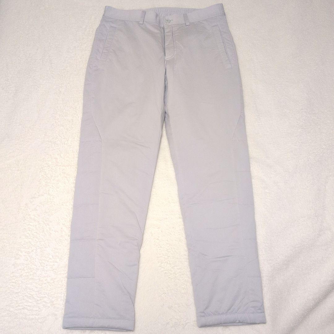 美品♡アンダーアーマー キルティング パンツ XL 中綿 グレー 防寒 ゴルフ