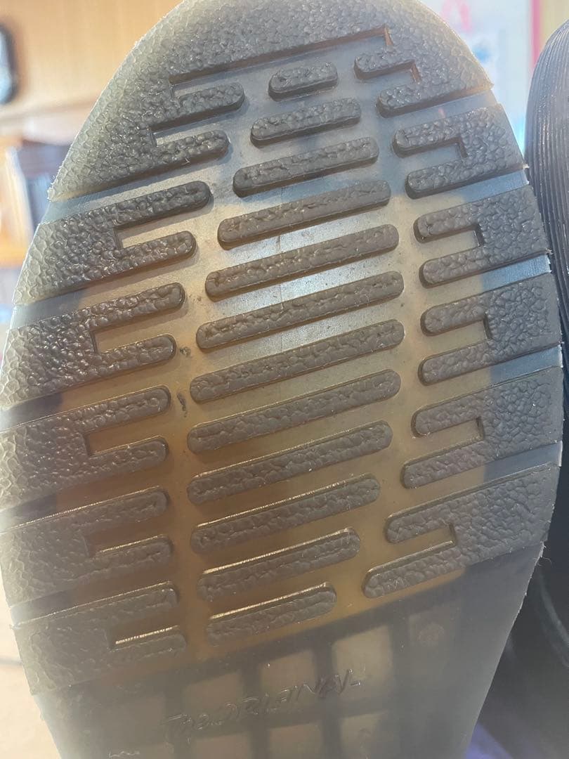 Dr.Martensブラックレザー厚底ブーツ