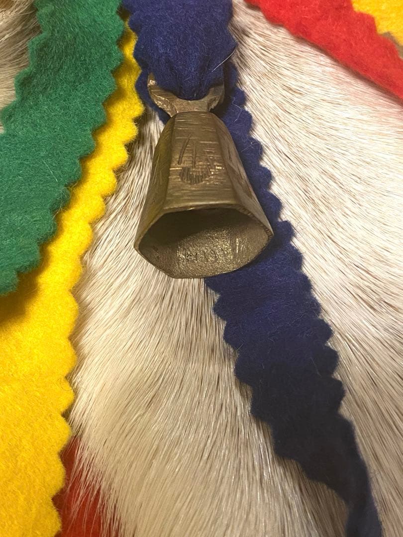 クリスマス　壁飾り　飾り　トナカイ　毛皮　ヴィンテージ　リアルファー