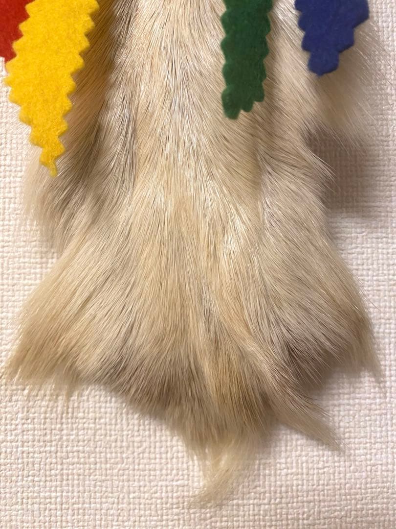 クリスマス　壁飾り　飾り　トナカイ　毛皮　ヴィンテージ　リアルファー