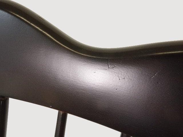 木製　ロッキングチェアー（黒色系）　再塗装済　ＵＳＥＤ