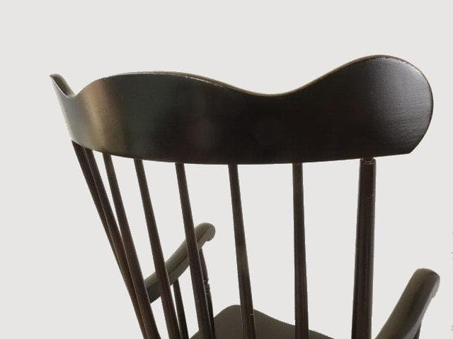 木製　ロッキングチェアー（黒色系）　再塗装済　ＵＳＥＤ