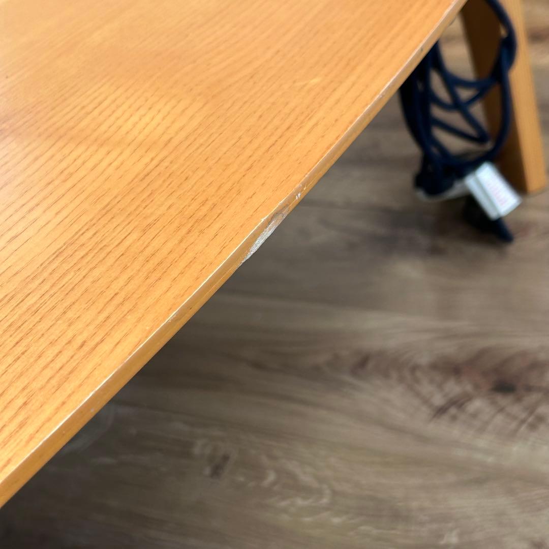 無印良品 テーブル 楕円形こたつ本体 タモ材曲木脚 ＭＪ‐ＫＤＦ１３４０Ｂ