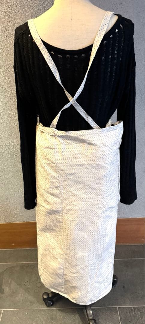 ヴィンテージエプロン　シルク