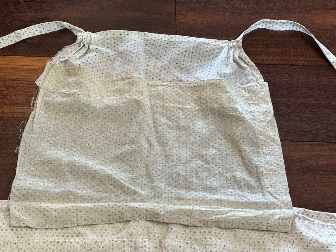 ヴィンテージエプロン　シルク