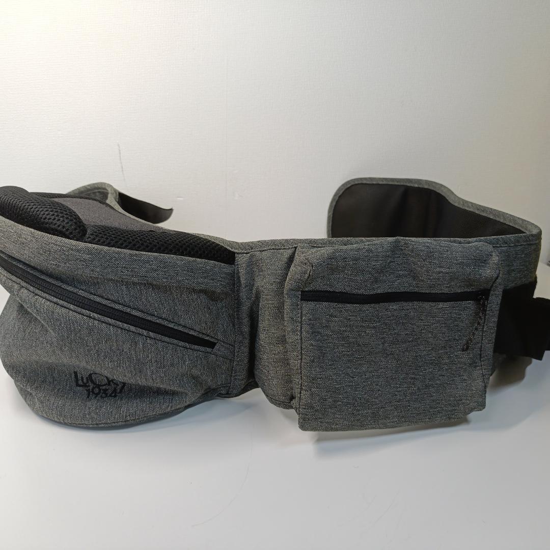 ポルバンアドバンス ヒップシート シングルショルダー付き グレー