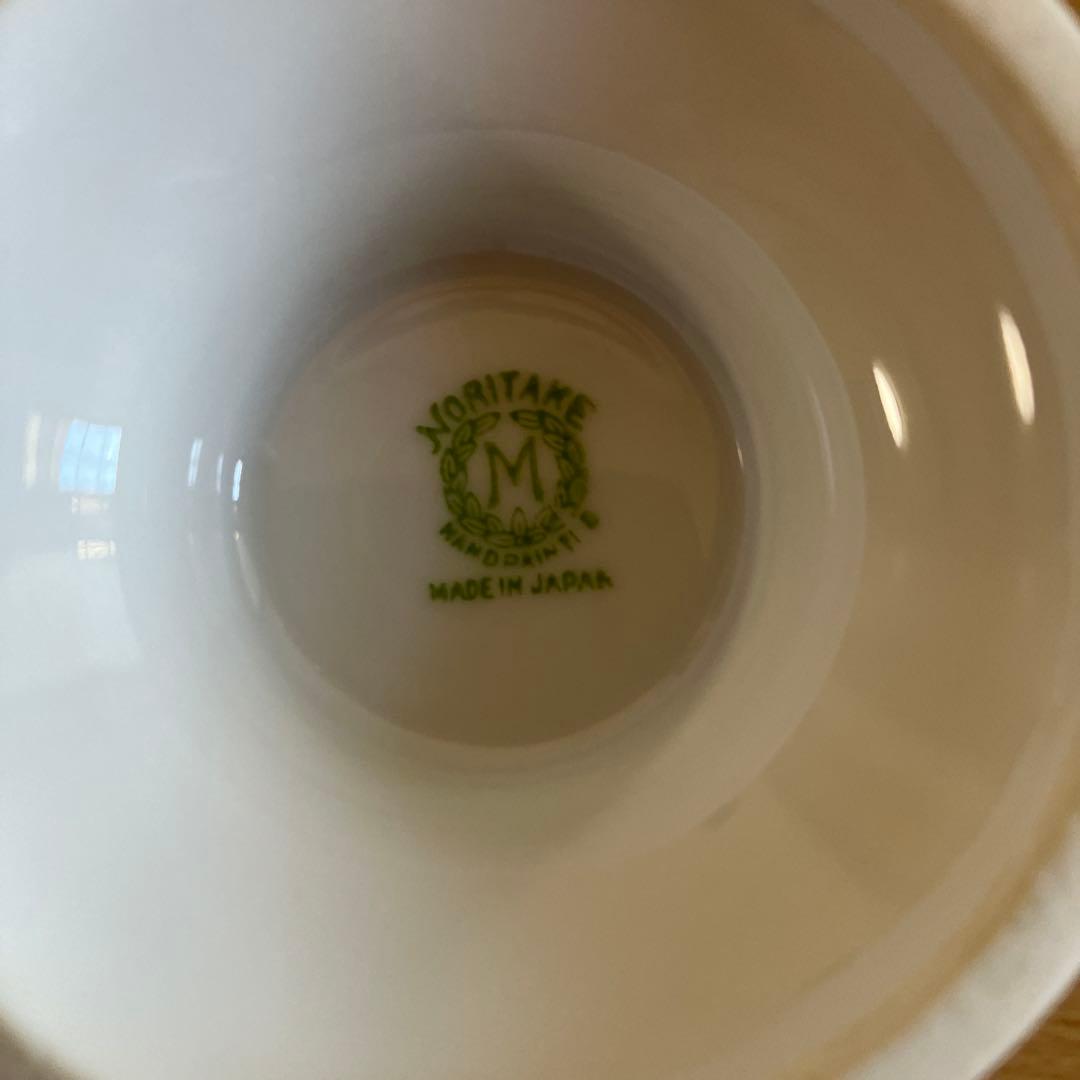 4. オールドノリタケNoritake-M印　ボウル、ソーサー、スプーンのトリオ