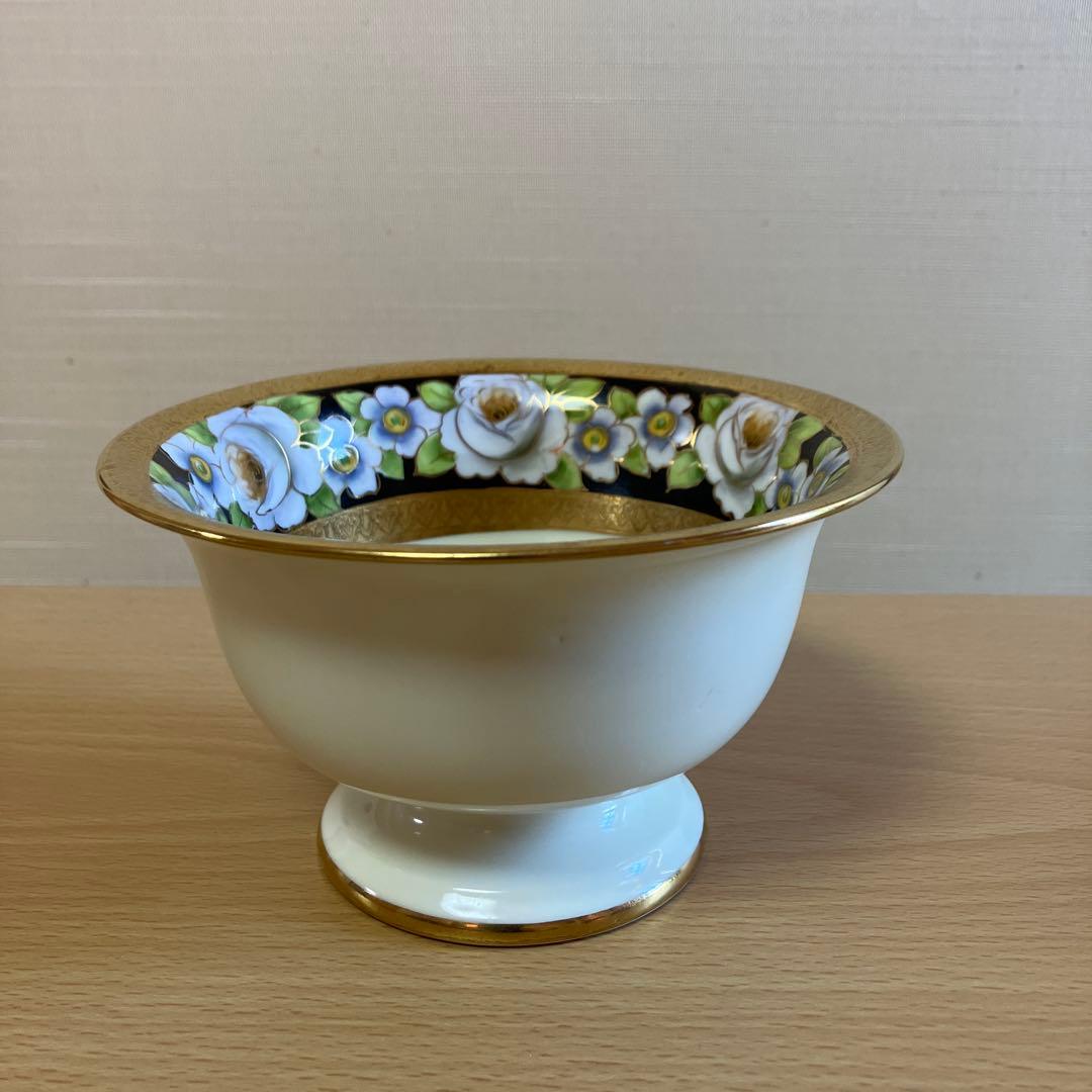4. オールドノリタケNoritake-M印　ボウル、ソーサー、スプーンのトリオ