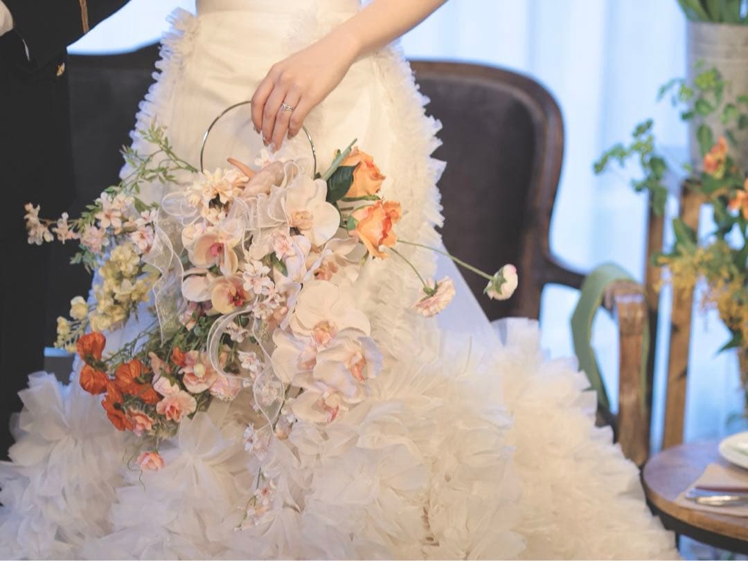 【専用】ウェディングブーケ　アーチ　ブートニア　セット