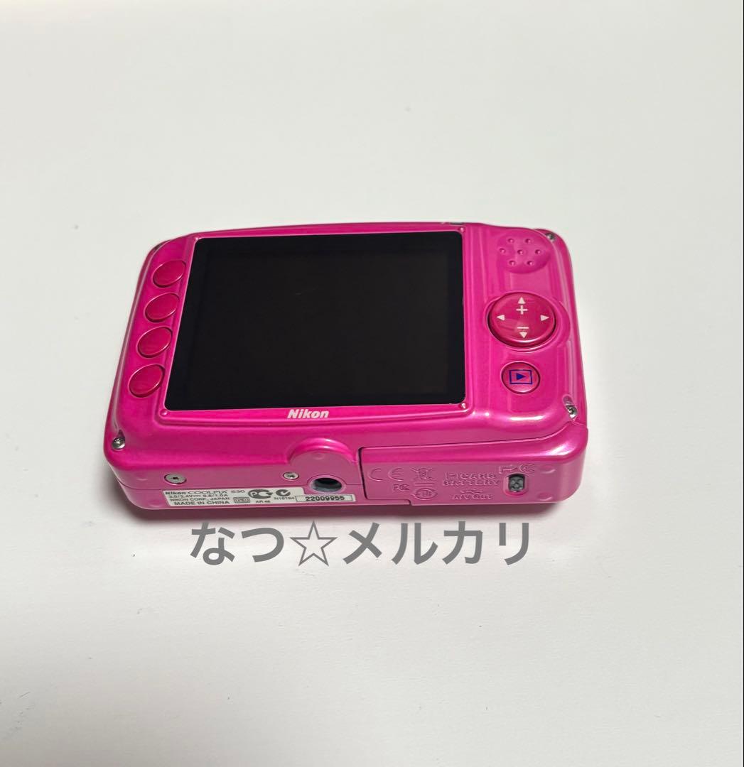 美品 Nikon COOLPIX S30 ピンク 防水カメラ デジタルカメラ