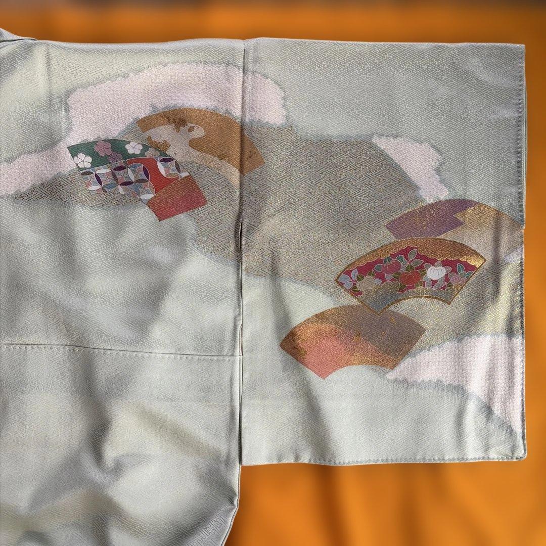 値下げ中　未使用　松井青々　若草色の訪問着