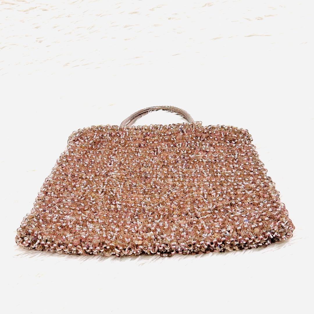 ANTEPRIMA ワイヤーグリッター　ハンドバッグ　裏地付　ピンク