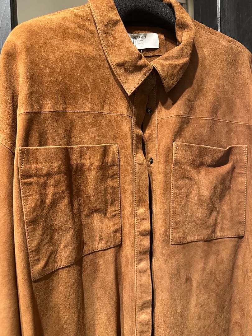 最終お値下げOneTeaSpoon SUEDE DARIA シャツジャケット