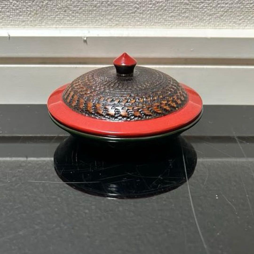 石斎　唐人笠香合　茶道具懐石茶箱鵬雲斎坐忘斎淡々斎即中斎七事式而妙斎棗水指茶碗