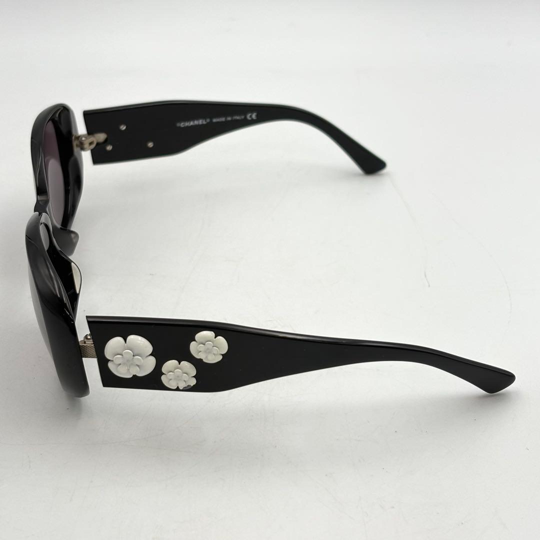 シャネル カメリア サングラス レディース ブラック 0831-S6697t