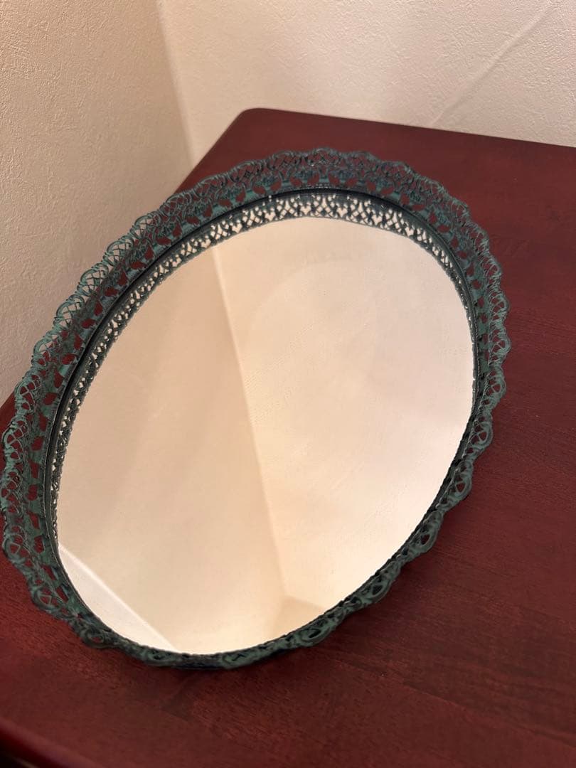 ヴィンテージ ミラー アンティーク 楕円 クラシック