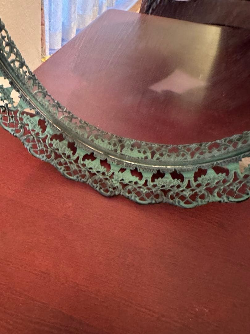 ヴィンテージ ミラー アンティーク 楕円 クラシック