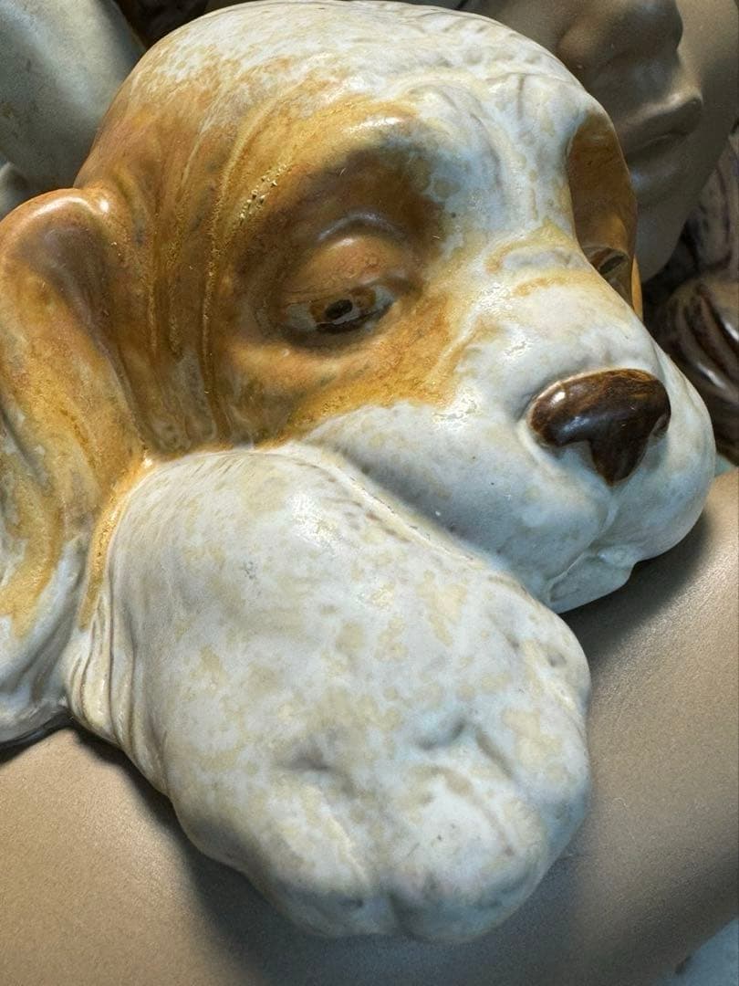 ヴィンテージ LLADRO グレス、とっても好きよ 大型フィギュリン