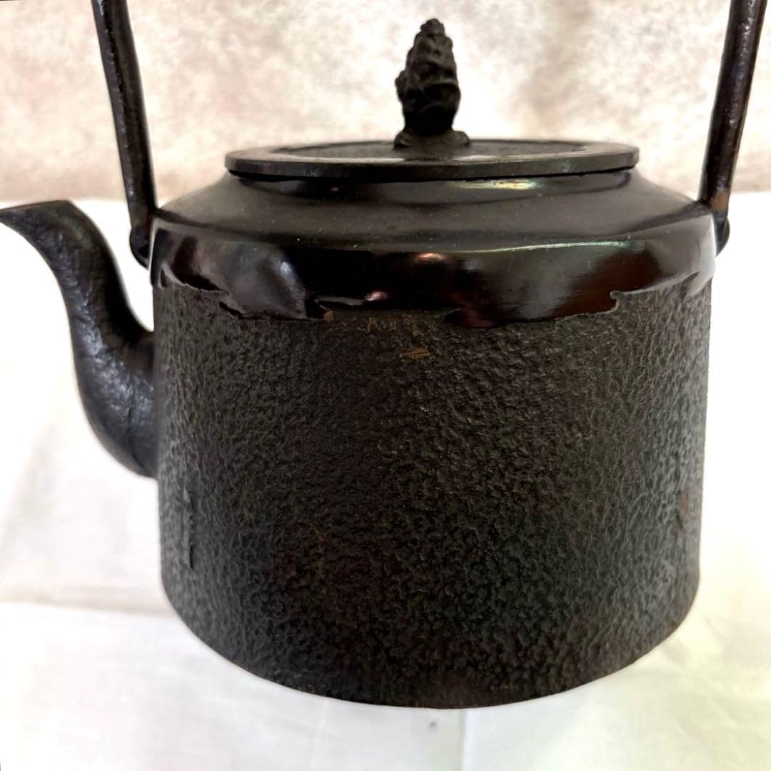南部三厳堂　鉄瓶　南部鉄器　竹図　骨董　アンティーク　茶道具
