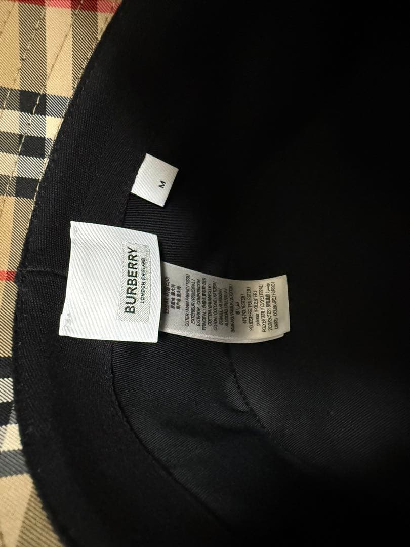 【超美品】Burberry 定番 チェック柄 M バケットハット
