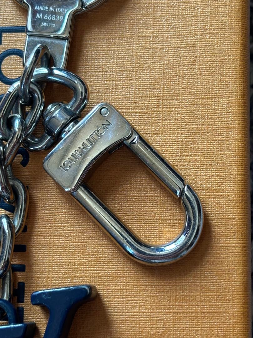 ルイヴィトン　イニシャル LV キーリング キーホルダー チャーム