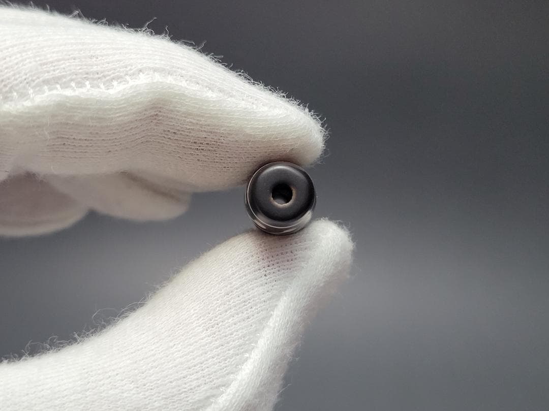 古代 黒瑪瑙 ビーズ 玉 装身具 時代物 高さ約2.9cm