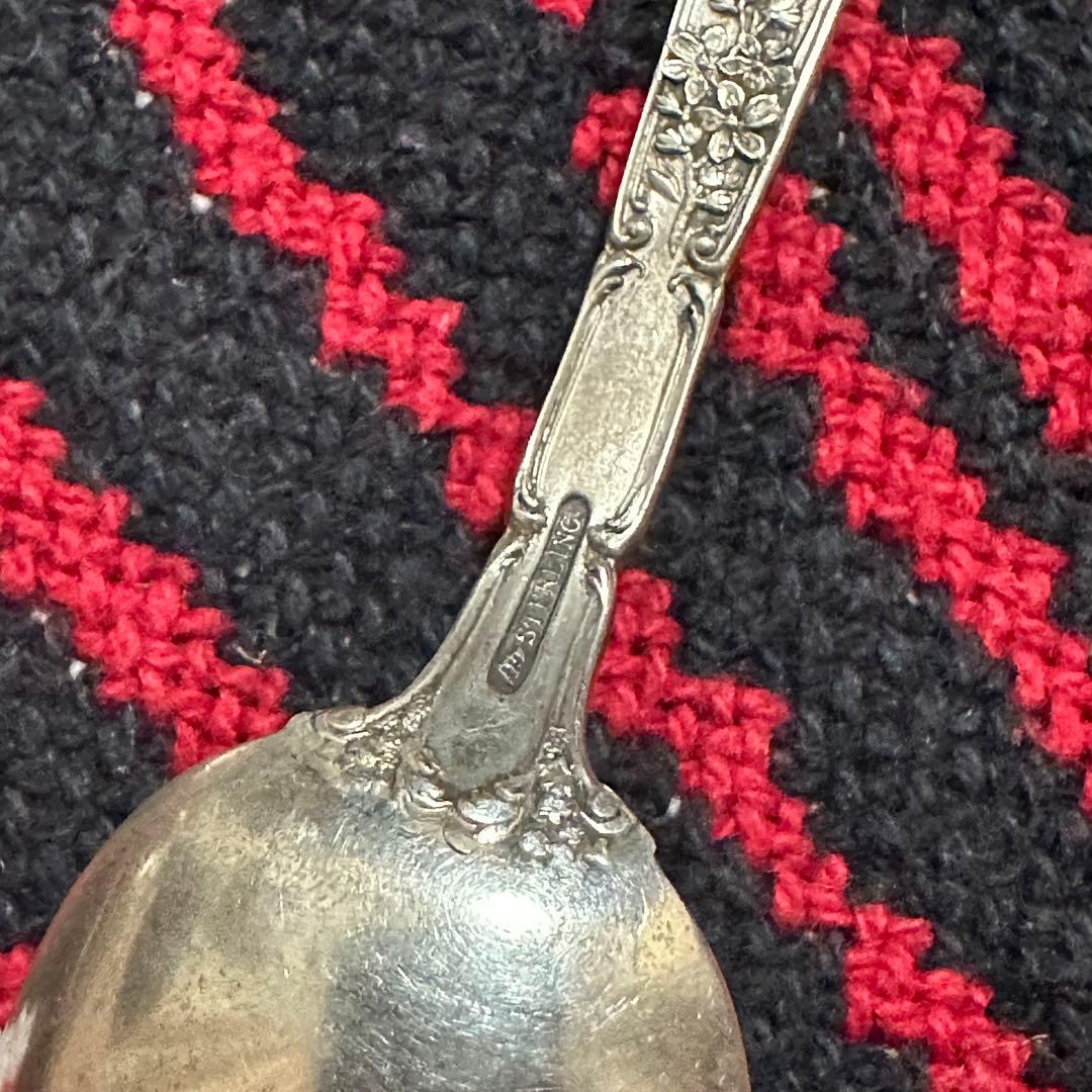 【希少】米国製 アンティーク シルバー 3点 スプーン スターリングシルバー
