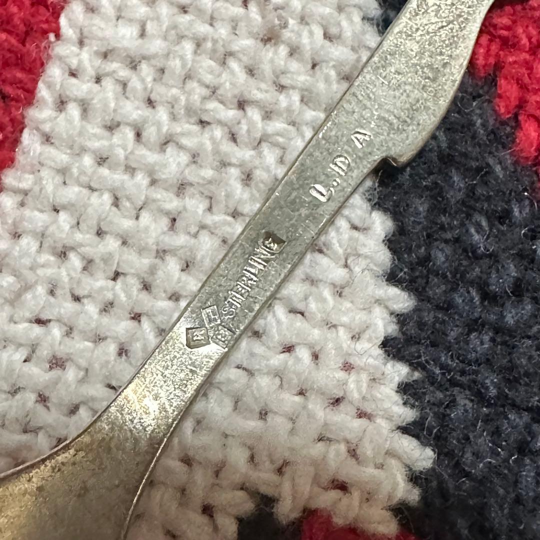 【希少】米国製 アンティーク シルバー 3点 スプーン スターリングシルバー