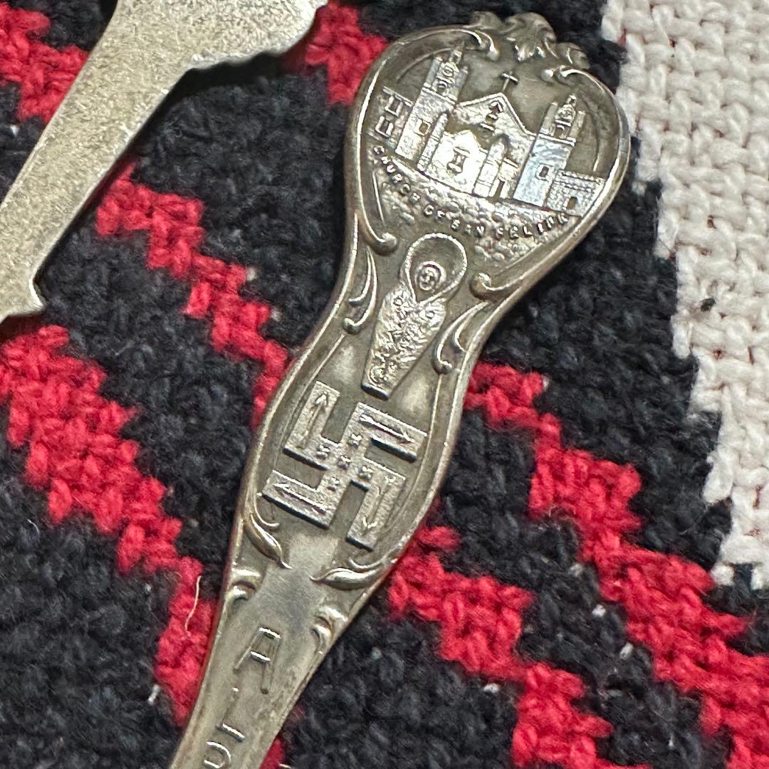 【希少】米国製 アンティーク シルバー 3点 スプーン スターリングシルバー