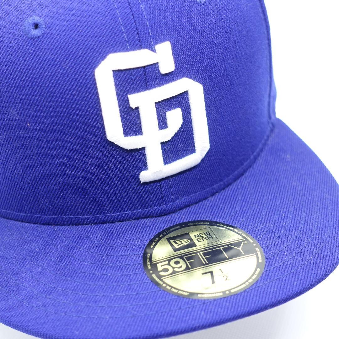 中日ドラゴンズ キャップ ニューエラ 7 1/2 59.6cm ブルー