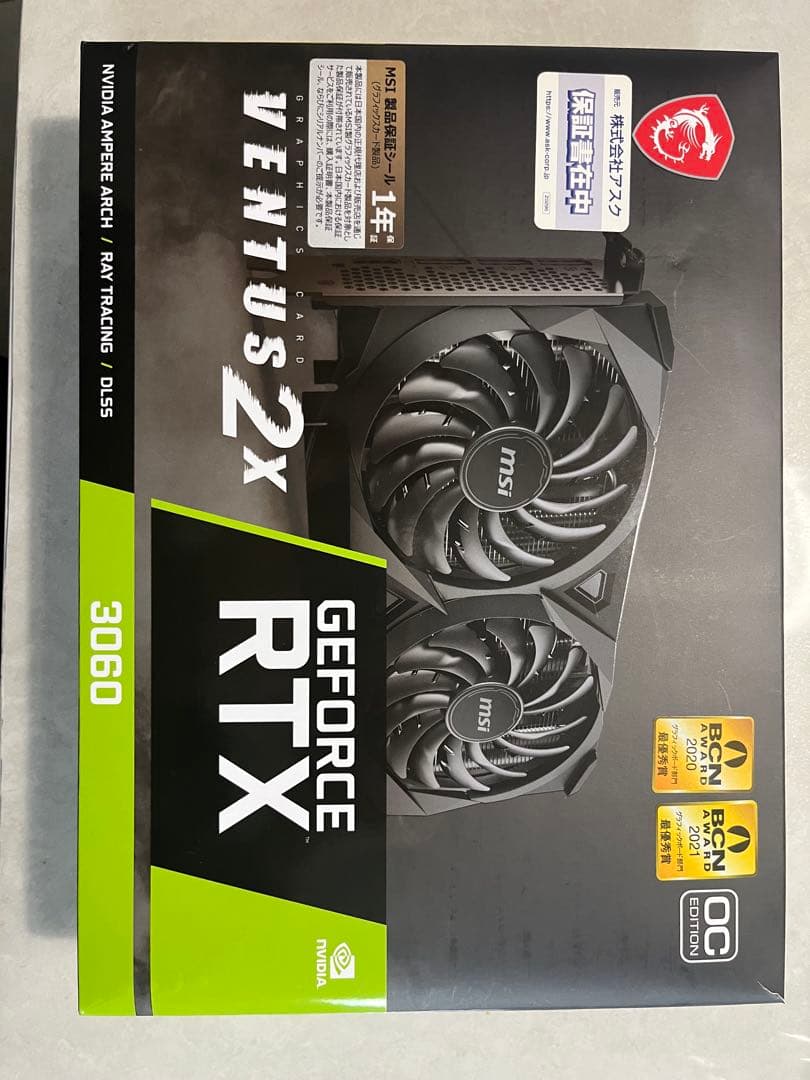 グラフィックボード・グラボ・ビデオカード GeForce RTX3060 VENTUS 2X 12G OC