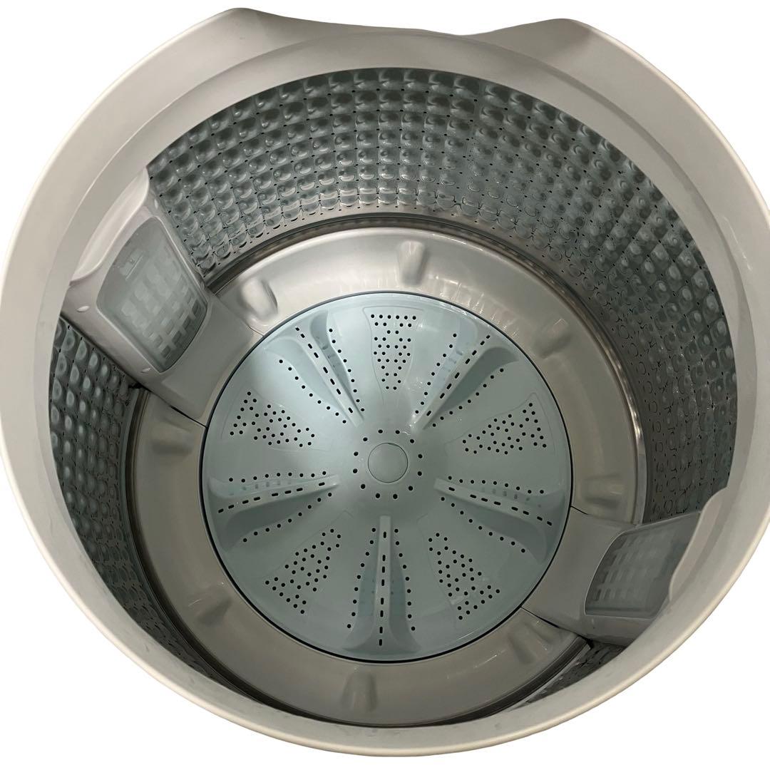 24年製】AQUA 洗濯機 7kg AQW-V7A ガラストップ 浸透洗浄