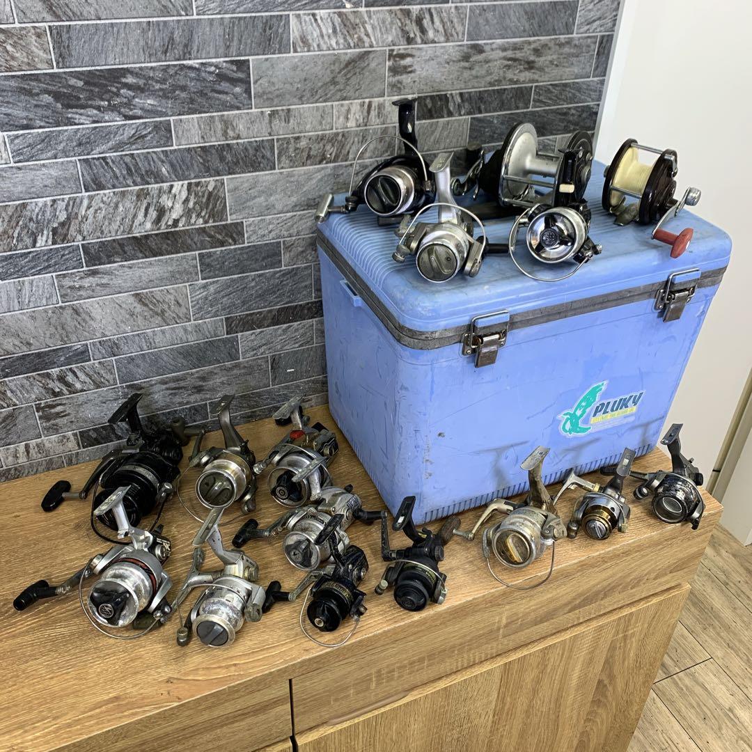 ②　16点　リールまとめ売り　クーラーボックス付き　釣り具　フィッシング　お買得