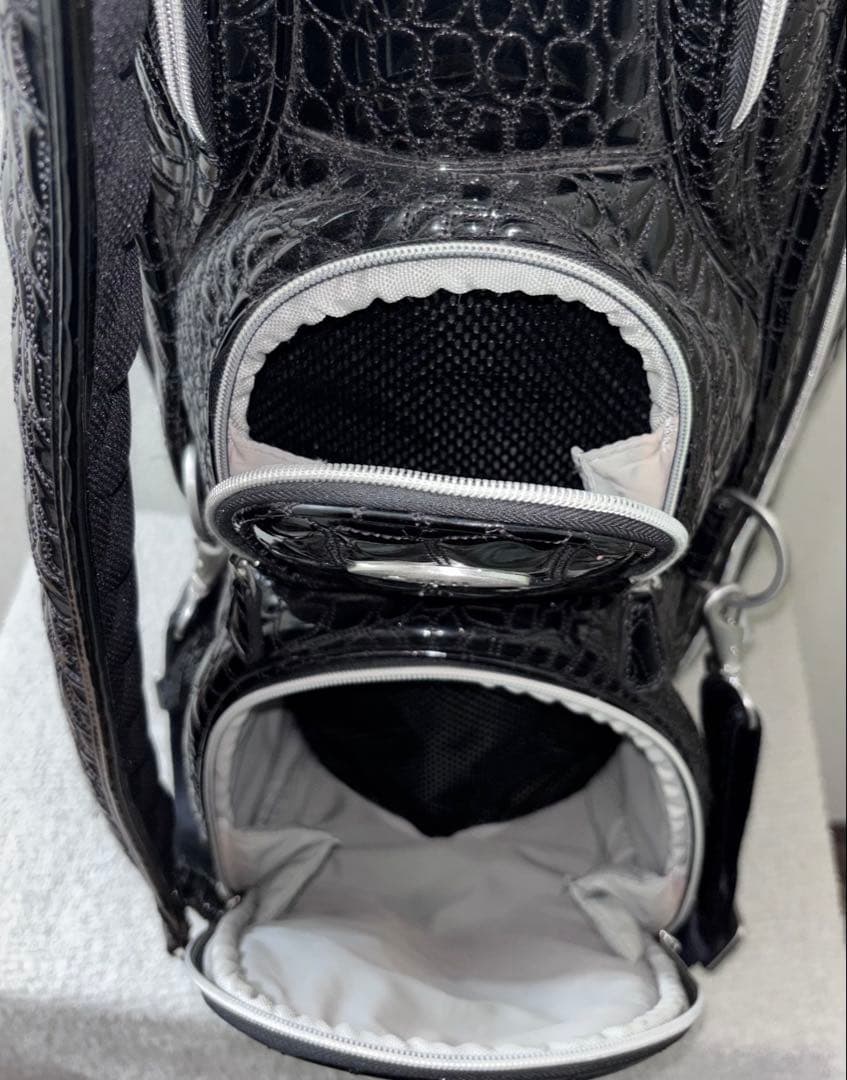 美品/軽量OUUL オウル アリゲーター キャディバッグ クロコ ゴルフ