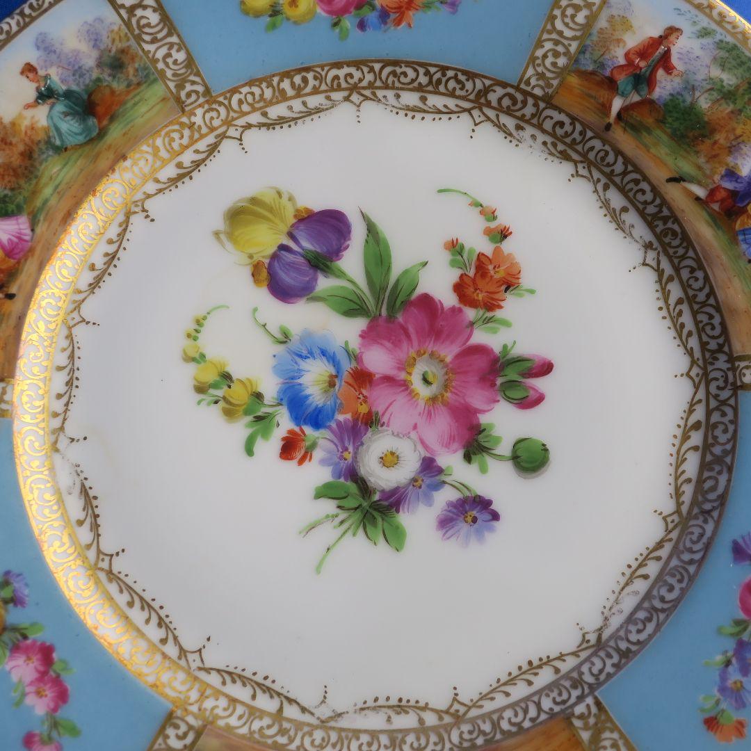 独創的でありながらエレガントなドレスデンのプレート（22.5cm）