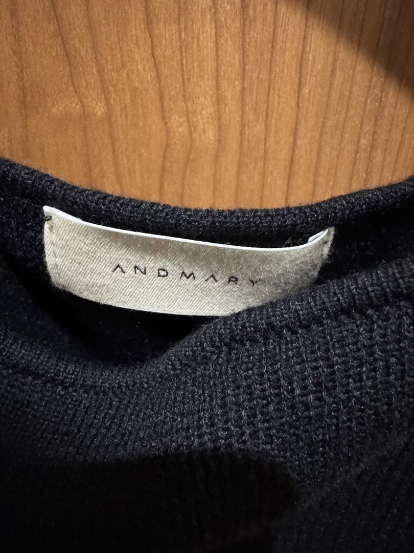 ワンピース andmary High waist velour mini dress