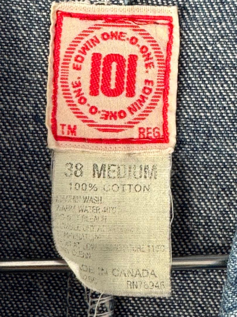 EDWIN 101 オーバーオール 38 MEDIUM ヴィンテージ　入手困難
