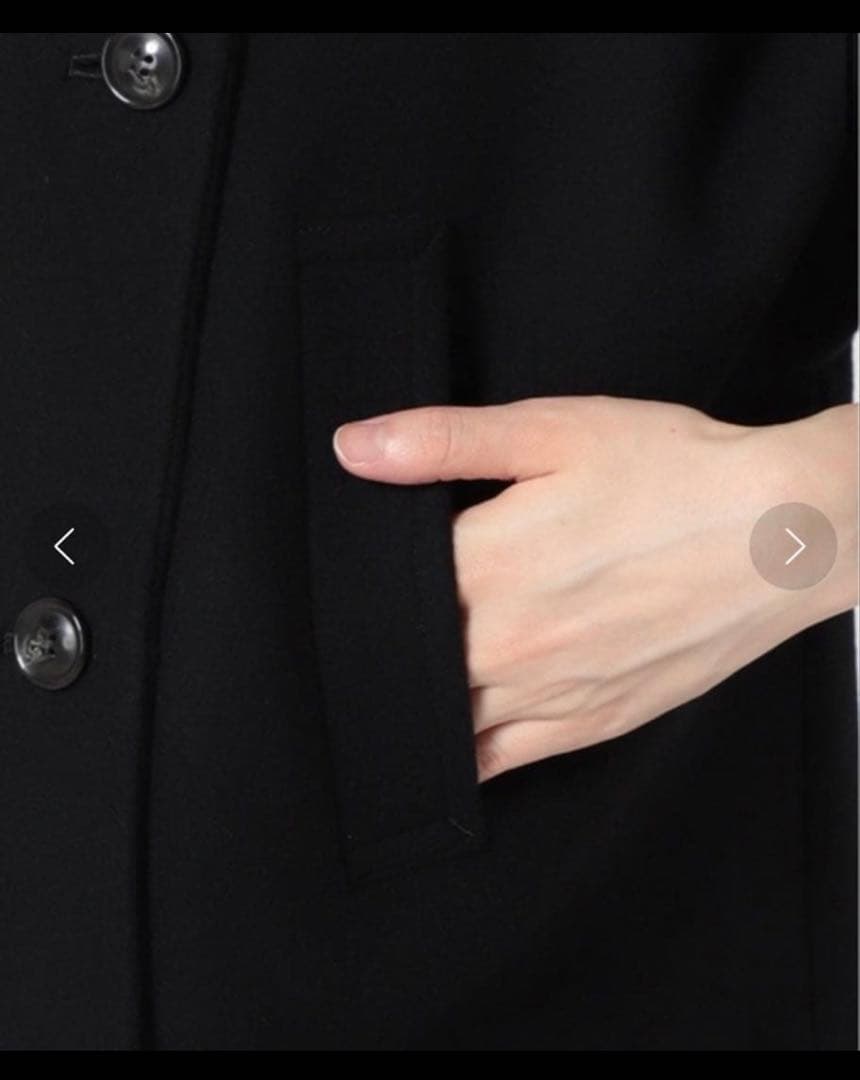 二宮こずえさん着用　FRAMEWORK ダブルフェイス ロングピーコートネイビー