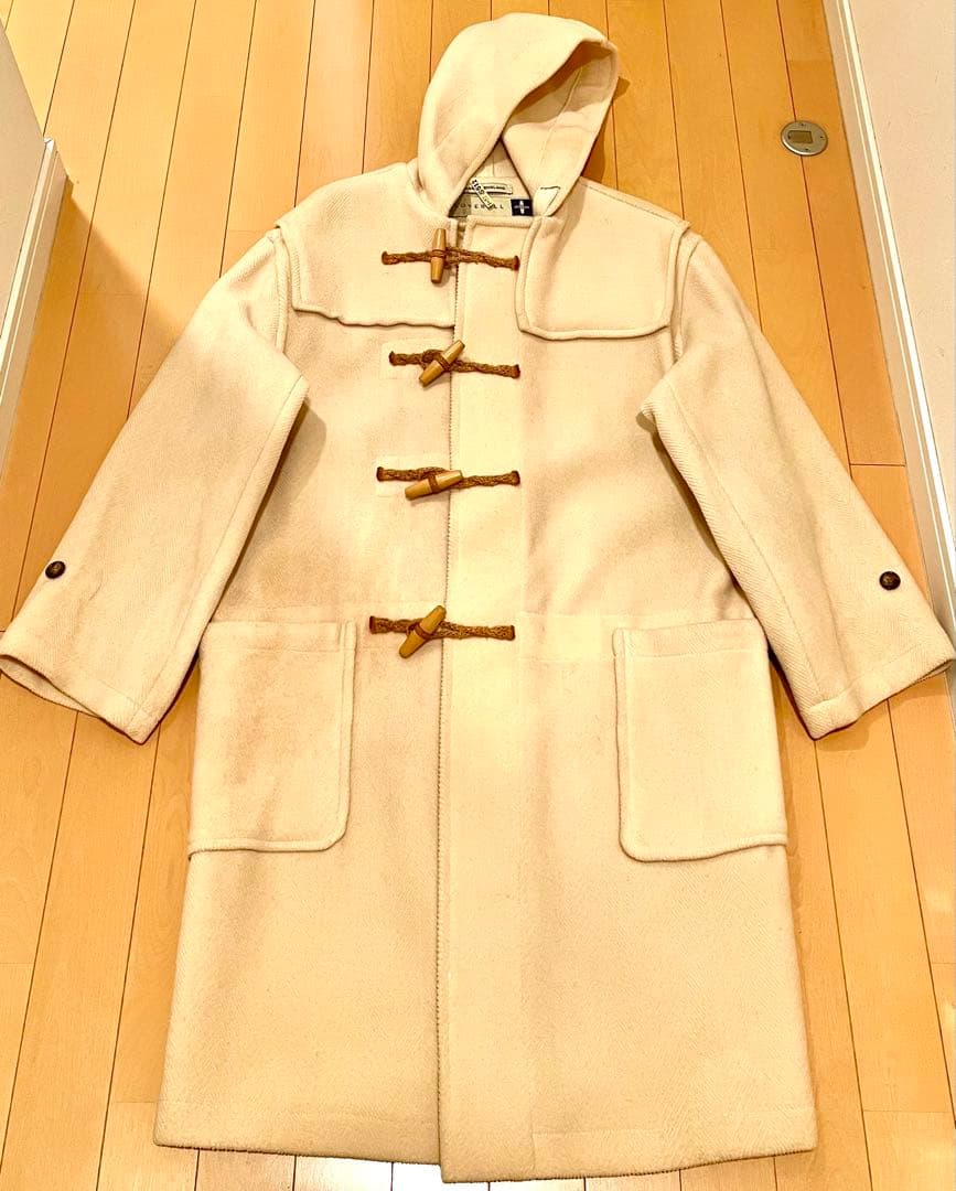 希少90's白タグ グローバーオールダッフルコート ムーアブルック ヘリンボーン