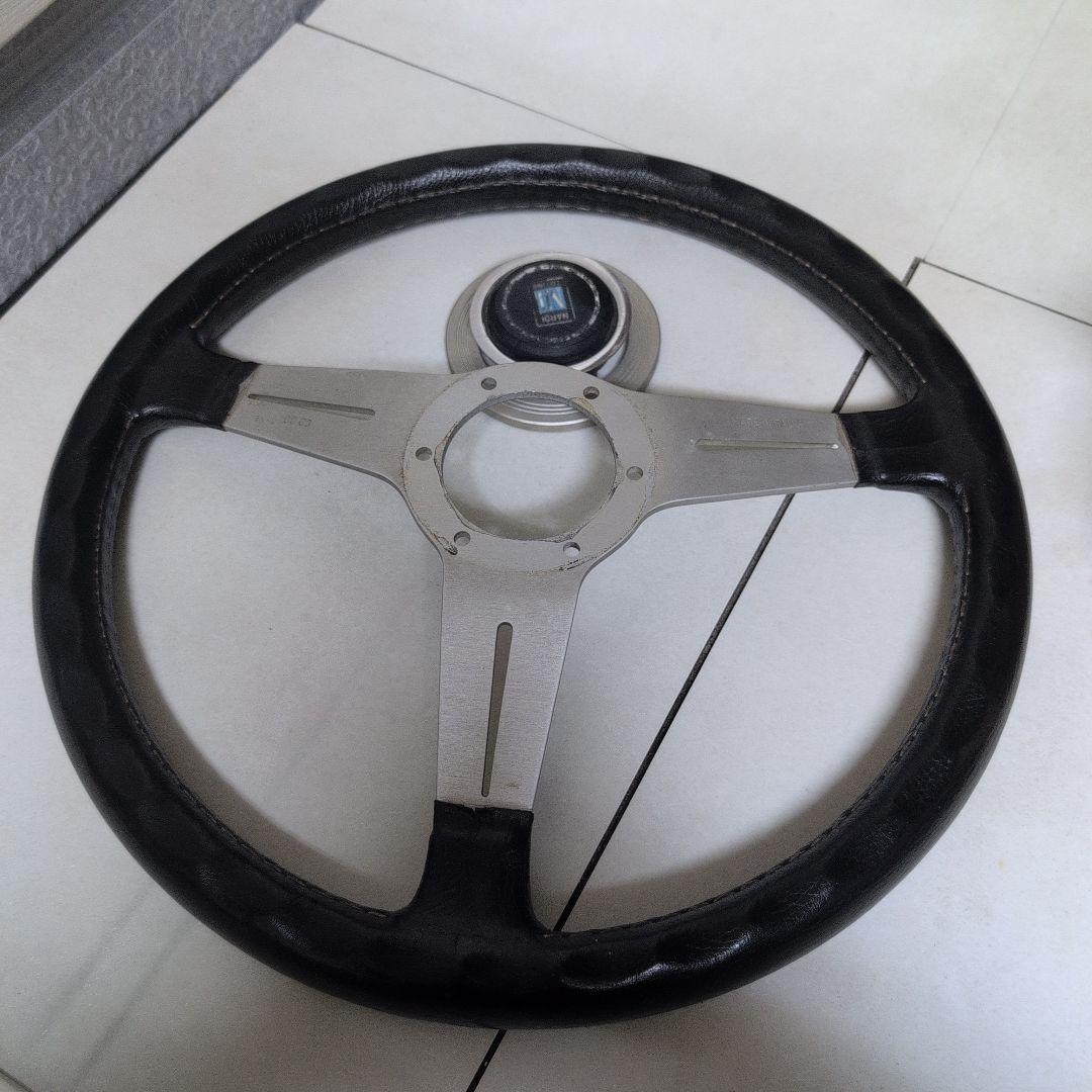 NARDI ステアリングホイール 黒　約35.5