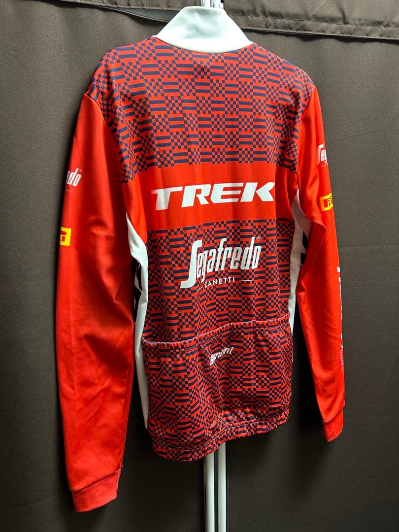 TREK Santini Segafredo 長袖 Sサイズ (赤/白)