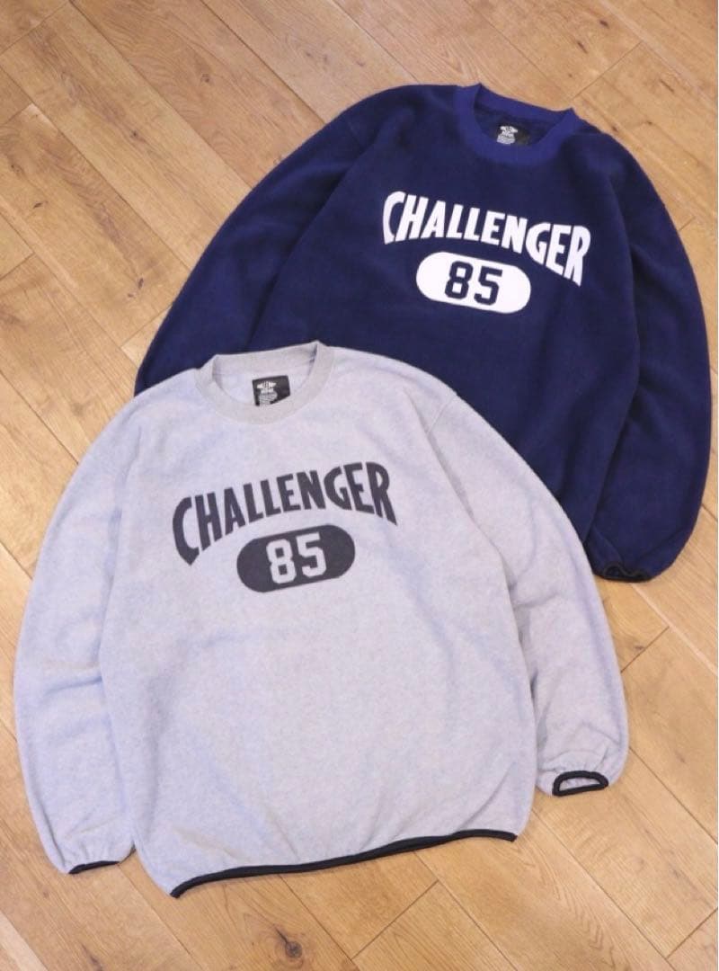 CHALLENGER　23AW ロゴ スウェット グレー