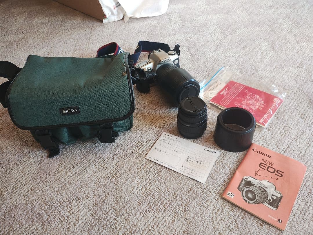 Canon EOS フィルムカメラ レンズ2本 SIGMAバッグ