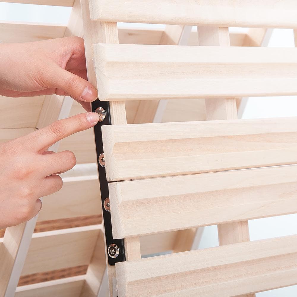 すのこベッド 折りたたみ 天然桐 二つ折り ベッドフレーム 2折桐木床 S